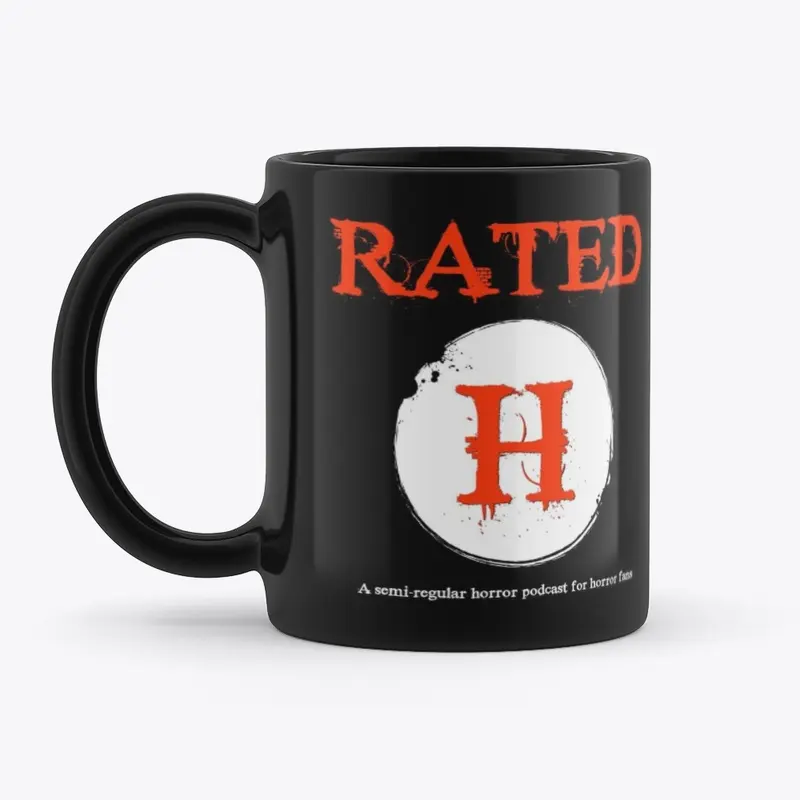 Rated H podcast mug